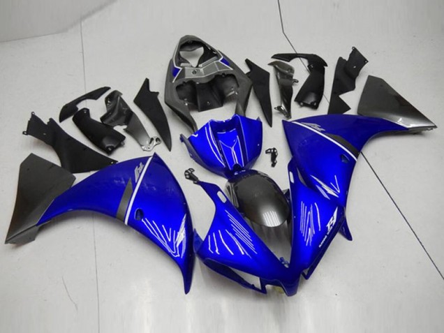 2012-2014 Black Blue Yamaha YZF R1 Bike Fairing Kit UK 2012-2014 Black Blue Yamaha YZF R1 Bike Fairing Kit UK