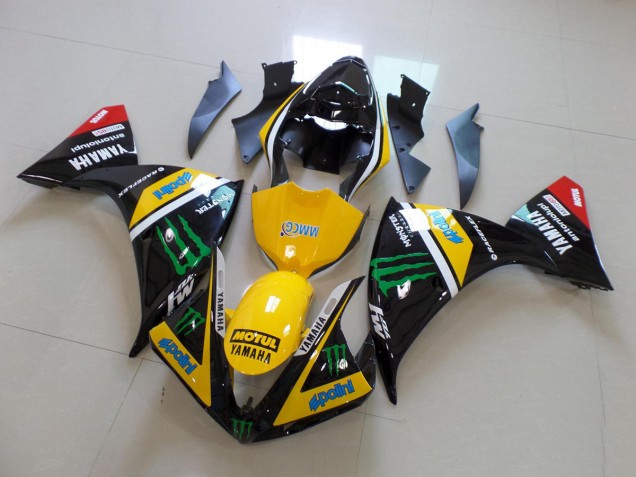 2012-2014 Yellow Black Monster Yamaha YZF R1 Replacement Fairings UK 2012-2014 Yellow Black Monster Yamaha YZF R1 Replacement Fairings UK