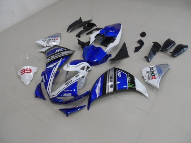 2012-2014 Blue White Yamaha YZF R1 Bike Fairing UK