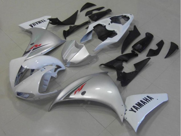 2012-2014 White Silver Yamaha YZF R1 Motorcycle Fairings UK 2012-2014 White Silver Yamaha YZF R1 Motorcycle Fairings UK