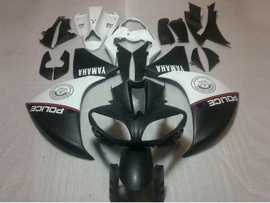 2012-2014 Matte Black White Yamaha YZF R1 Motorcycle Fairing UK