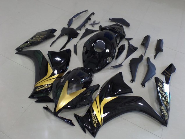 2012-2016 Glossy Black Gold Sticker Honda CBR1000RR Bike Fairings UK