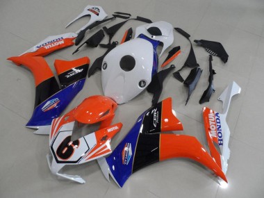 2012-2016 Orange White TT Legend Honda CBR1000RR Motorcylce Fairings UK