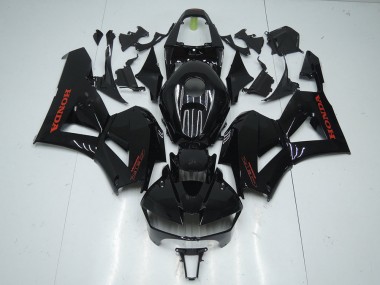 2013-2021 Glossy Black with Red Sticker Honda CBR600RR Motorcycle Fairings Kit UK