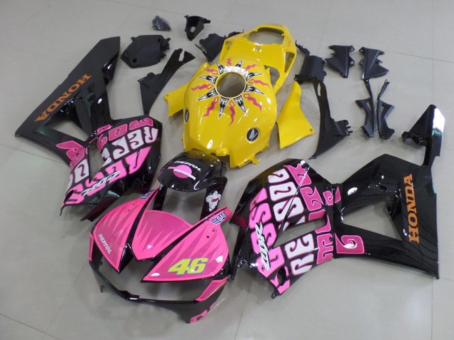 2013-2021 Yellow Pink Rossi Honda CBR600RR Motorbike Fairing UK 2013-2021 Yellow Pink Rossi Honda CBR600RR Motorbike Fairing UK