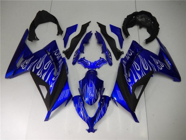 2013-2016 Blue White Black Kawasaki EX300 Bike Fairing UK 2013-2016 Blue White Black Kawasaki EX300 Bike Fairing UK