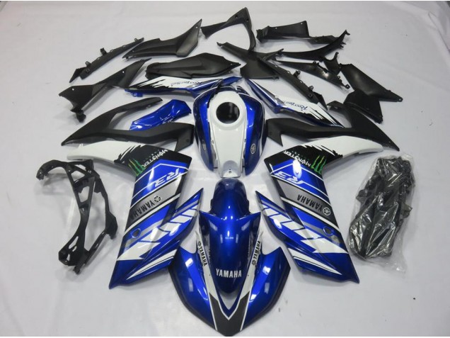 2015-2022 Monster Blue Yamaha YZF R3 Motorcyle Fairings UK 2015-2022 Monster Blue Yamaha YZF R3 Motorcyle Fairings UK