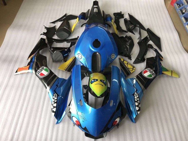 2015-2019 Blue Shark Yamaha YZF R1 Motorbike Fairing UK 2015-2019 Blue Shark Yamaha YZF R1 Motorbike Fairing UK