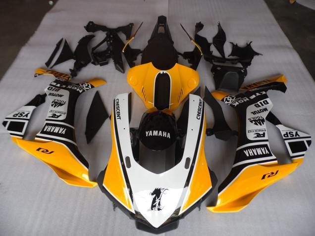 2015-2019 Yellow White Black Yamaha YZF R1 Motorbike Fairing Kits UK 2015-2019 Yellow White Black Yamaha YZF R1 Motorbike Fairing Kits UK