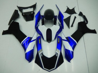 2015-2019 Black Blue Yamaha YZF R1 Motorcycle Fairings Kits UK