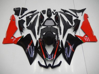 2009-2015 Black Red Aprilia RSV4 Moto Fairings UK