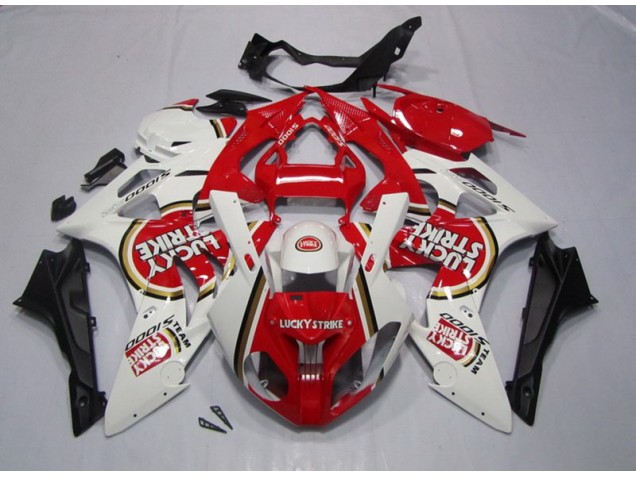 2009-2014 Red White Lucky Strike BMW S1000RR Motorbike Fairing UK