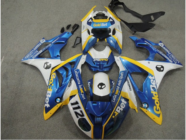 2009-2014 White Blue GoldBet 112 BMW S1000RR Motorbike Fairing UK 2009-2014 White Blue GoldBet 112 BMW S1000RR Motorbike Fairing UK