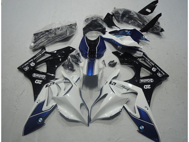 2009-2014 White Blue BMW S1000RR Motor Bike Fairings UK 2009-2014 White Blue BMW S1000RR Motor Bike Fairings UK