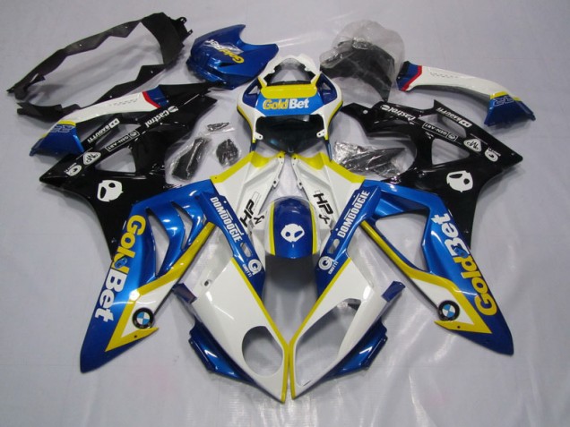 2009-2014 Blue White GoldBet BMW S1000RR Motorcycle Replacement Fairings UK 2009-2014 Blue White GoldBet BMW S1000RR Motorcycle Replacement Fairings UK