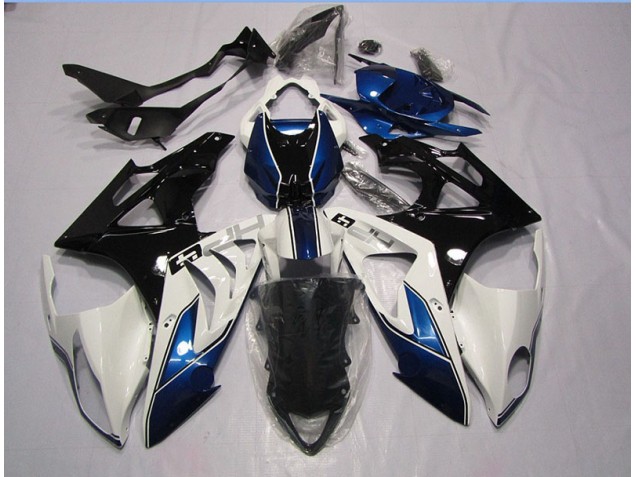 2009-2014 White Blue BMW S1000RR Replacement Fairings UK 2009-2014 White Blue BMW S1000RR Replacement Fairings UK