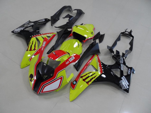 2009-2014 Green Red Monster BMW S1000RR Bike Fairings UK 2009-2014 Green Red Monster BMW S1000RR Bike Fairings UK