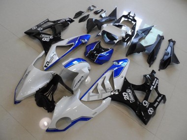 2009-2014 White Blue BMW S1000RR Bike Fairing UK