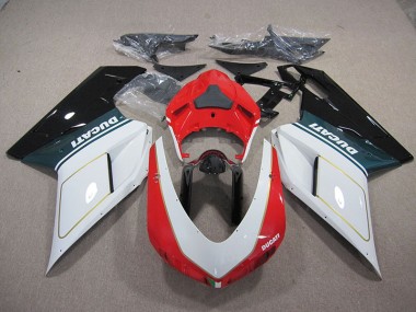 2007-2014 White Red Ducati 1098 848 Motorcylce Fairings UK