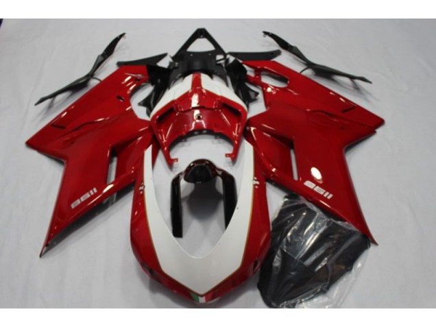 2007-2014 Red Ducati 1198 Motorcycle Fairing Kit UK 2007-2014 Red Ducati 1198 Motorcycle Fairing Kit UK