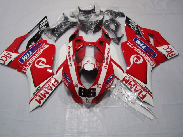 2011-2014 Red FIAMM FICC Ducati 1199 Motorbike Fairing UK 2011-2014 Red FIAMM FICC Ducati 1199 Motorbike Fairing UK
