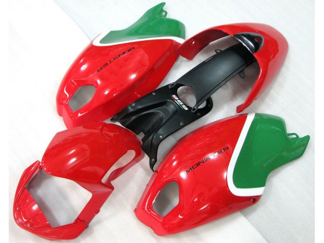 2008-2012 Red Green Monster Ducati Monster 696 Motorcycle Replacement Fairings UK 2008-2012 Red Green Monster Ducati Monster 696 Motorcycle Replacement Fairings UK