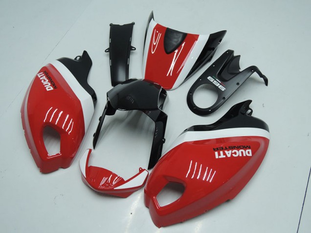 2008-2012 Black Red Monster Ducati Monster 696 Motorcycle Fairing Kits UK 2008-2012 Black Red Monster Ducati Monster 696 Motorcycle Fairing Kits UK