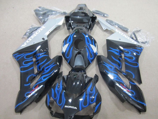 2004-2005 Black Blue Flame Honda CBR1000RR Motorcycle Fairing UK 2004-2005 Black Blue Flame Honda CBR1000RR Motorcycle Fairing UK