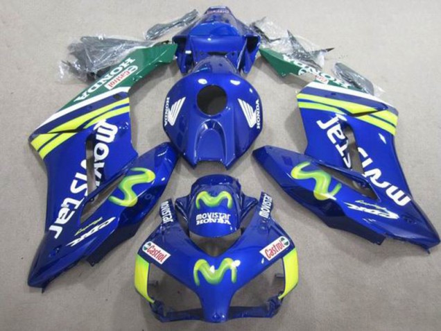 2004-2005 Blue Movistar Castrol Honda CBR1000RR Motorbike Fairing UK 2004-2005 Blue Movistar Castrol Honda CBR1000RR Motorbike Fairing UK