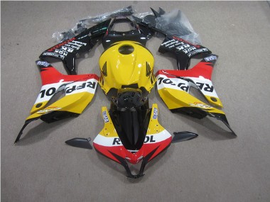 2004-2005 Yellow Repsol Honda CBR1000RR Bike Fairing Kit UK