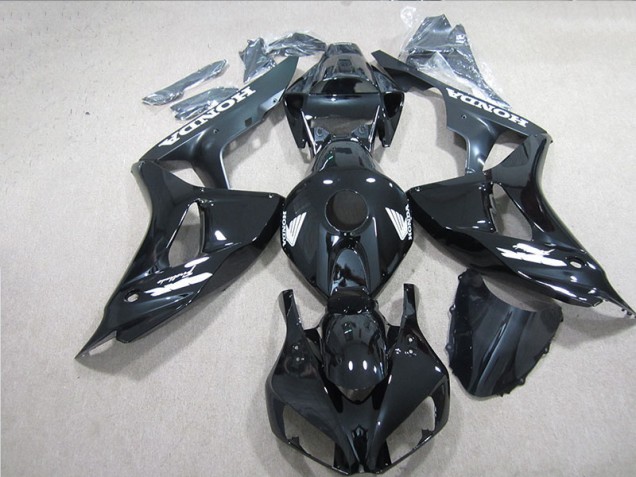 2006-2007 Black White Decal Honda CBR1000RR Motorcycle Fairing Kits UK