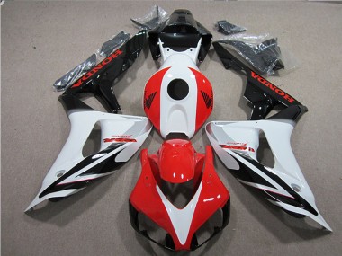 2006-2007 Black White Red Fireblade Honda CBR1000RR Motorcycle Fairings Kits UK