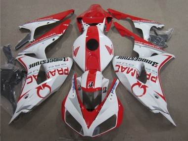 2006-2007 White Red PRAMAC Honda CBR1000RR Moto Fairings UK