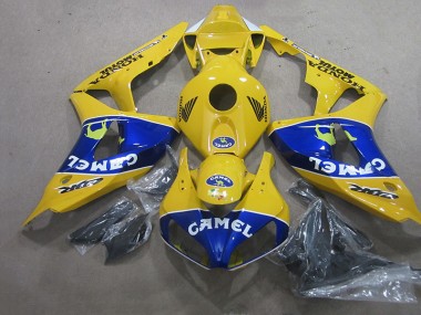 2006-2007 Yellow Blue Camel Honda CBR1000RR Motorcyle Fairings UK