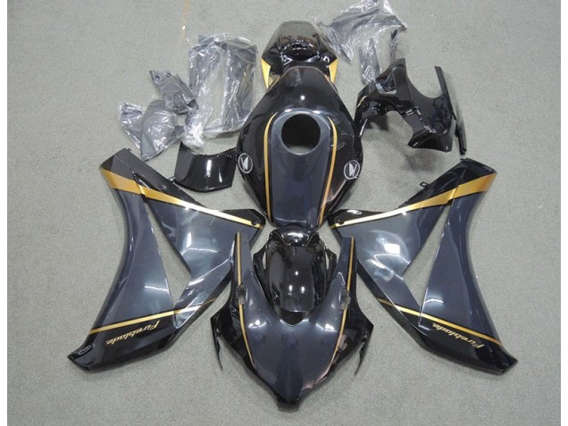 2008-2011 Black Gold Fireblade Honda CBR1000RR Motorbike Fairing Kits UK 2008-2011 Black Gold Fireblade Honda CBR1000RR Motorbike Fairing Kits UK