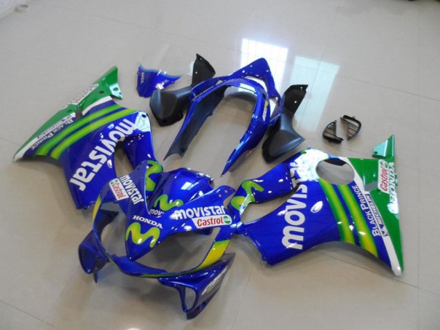 2004-2007 Blue Movistar Castrol Honda CBR600 F4i Bike Fairings UK 2004-2007 Blue Movistar Castrol Honda CBR600 F4i Bike Fairings UK