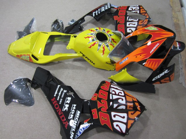 2003-2004 Yellow Black Repsol 46 Honda CBR600RR Bike Fairings UK 2003-2004 Yellow Black Repsol 46 Honda CBR600RR Bike Fairings UK