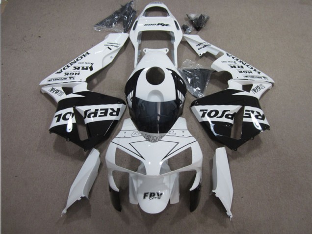 2003-2004 White Black Repsol Honda CBR600RR Motorbike Fairing UK 2003-2004 White Black Repsol Honda CBR600RR Motorbike Fairing UK
