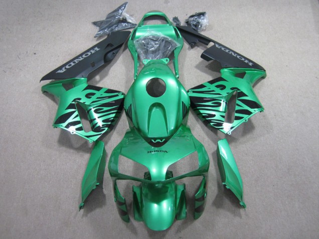2003-2004 Green Black Honda CBR600RR Motor Bike Fairings UK 2003-2004 Green Black Honda CBR600RR Motor Bike Fairings UK