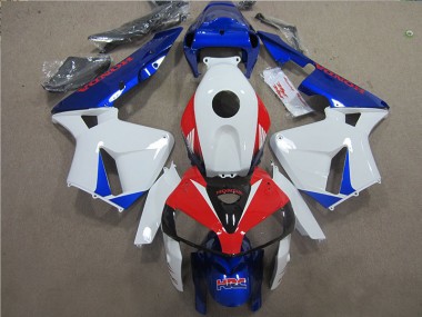 2005-2006 White Blue Red HRC Honda CBR600RR Motorcycle Fairings Kits UK