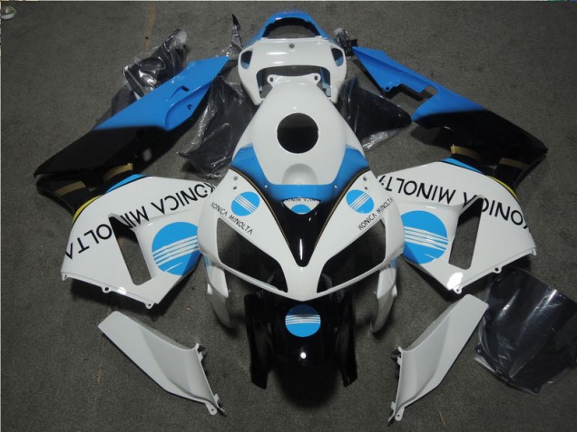 2005-2006 White Blue Konica Minolta Honda CBR600RR Motorcycle Fairing Kits UK 2005-2006 White Blue Konica Minolta Honda CBR600RR Motorcycle Fairing Kits UK