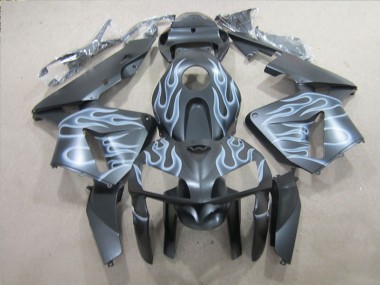 2005-2006 Black Silver Flame Honda CBR600RR Replacement Motorcycle Fairings UK
