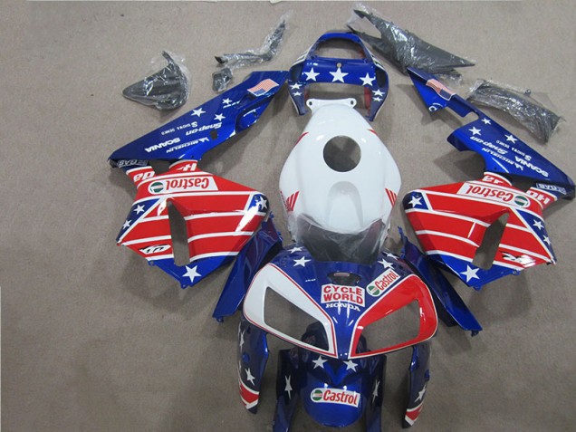 2005-2006 Cycle World Castrol Honda CBR600RR Motorcycle Bodywork UK 2005-2006 Cycle World Castrol Honda CBR600RR Motorcycle Bodywork UK