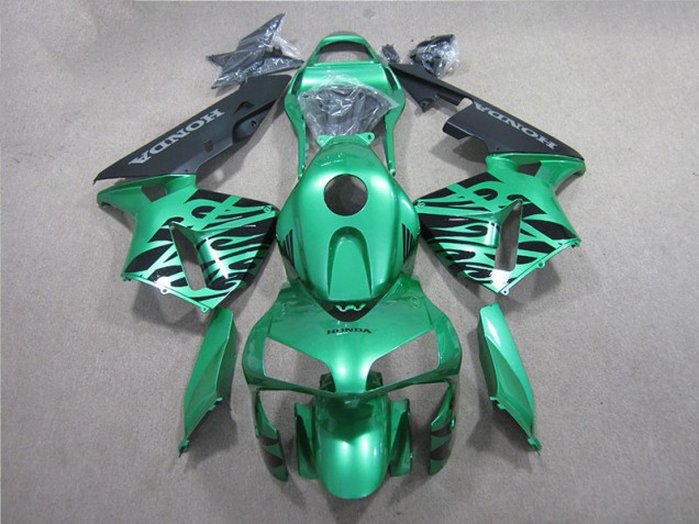 2005-2006 Green Black Honda CBR600RR Motorcycle Fairings Kit UK 2005-2006 Green Black Honda CBR600RR Motorcycle Fairings Kit UK