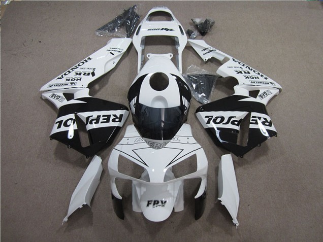 2005-2006 White Black Repsol Honda CBR600RR Motorcylce Fairings UK 2005-2006 White Black Repsol Honda CBR600RR Motorcylce Fairings UK