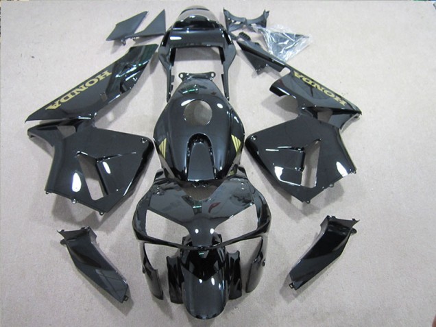 2005-2006 Black Gold Decal Honda CBR600RR Motorbike Fairings UK 2005-2006 Black Gold Decal Honda CBR600RR Motorbike Fairings UK