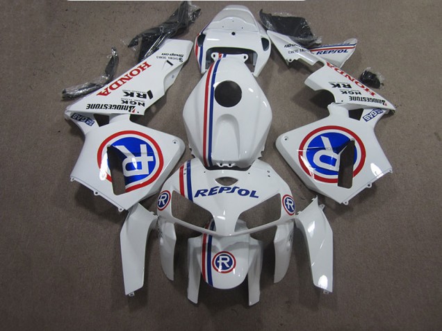 2005-2006 White Blue Repsol Honda CBR600RR Bike Fairing Kit UK 2005-2006 White Blue Repsol Honda CBR600RR Bike Fairing Kit UK