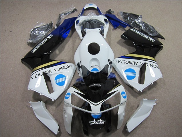 2005-2006 White Blue Konica Minolta Honda CBR600RR Motorcycle Replacement Fairings UK 2005-2006 White Blue Konica Minolta Honda CBR600RR Motorcycle Replacement Fairings UK