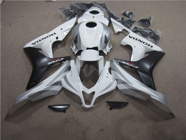 2007-2008 White Black Honda CBR600RR Bike Fairing UK 2007-2008 White Black Honda CBR600RR Bike Fairing UK
