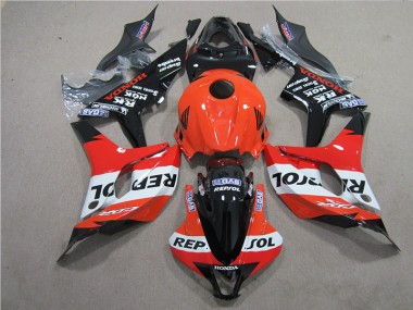 2007-2008 Orange Black Repsol Honda CBR600RR Bike Fairing Kit UK
